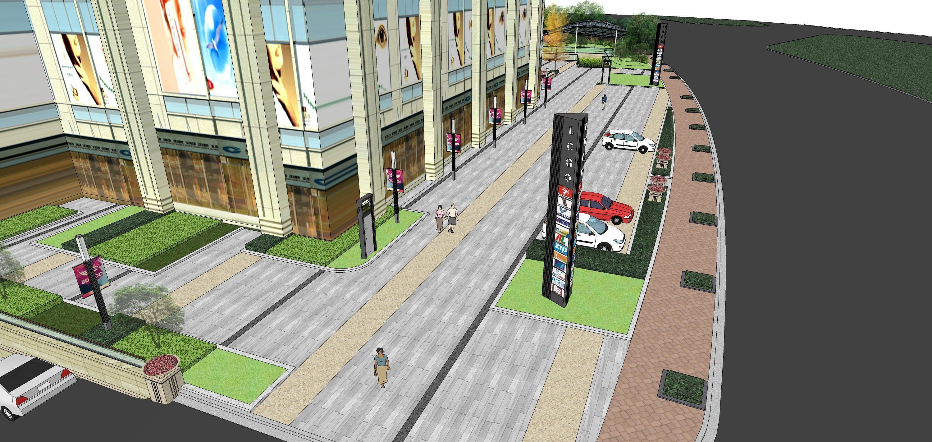 Sketchup Shopping Center 182 3D model_11