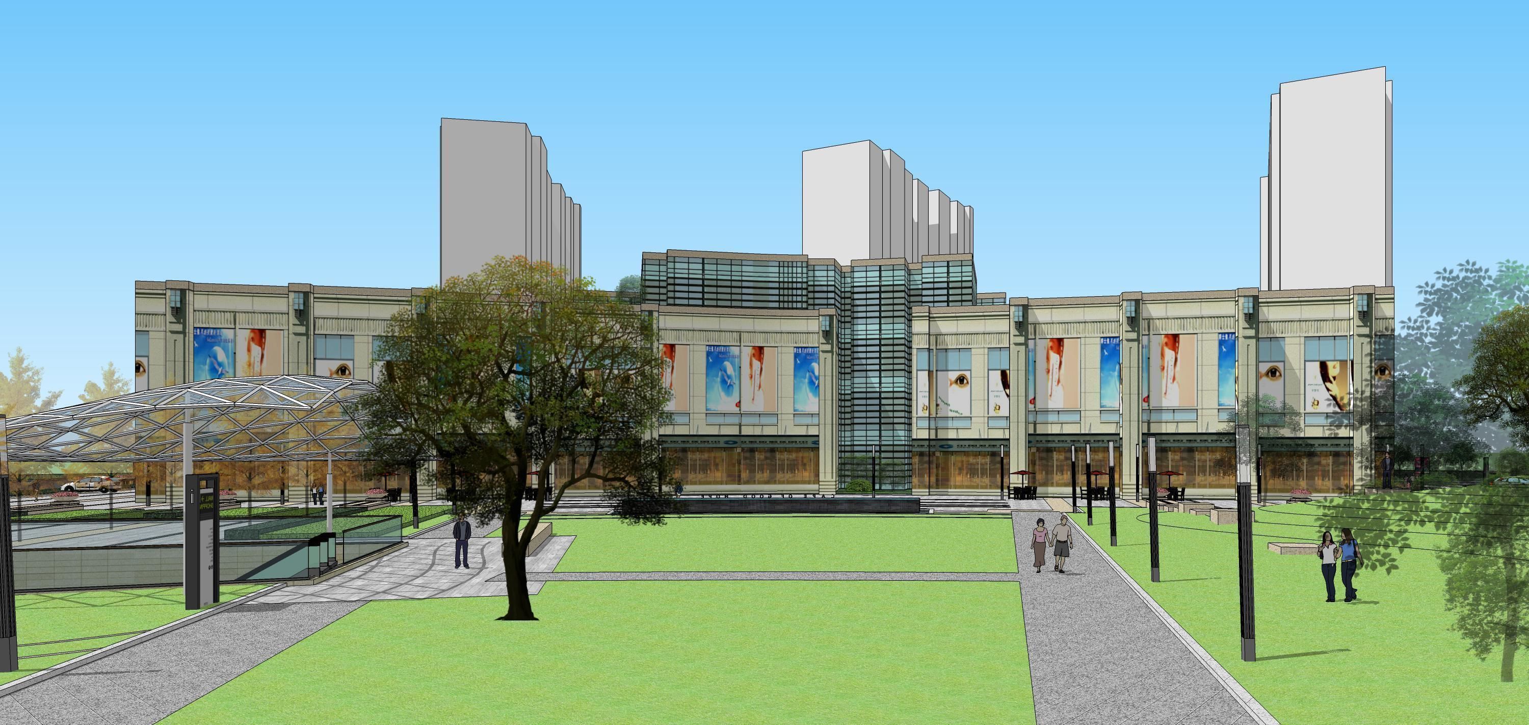 Sketchup Shopping Center 182 3D model_29