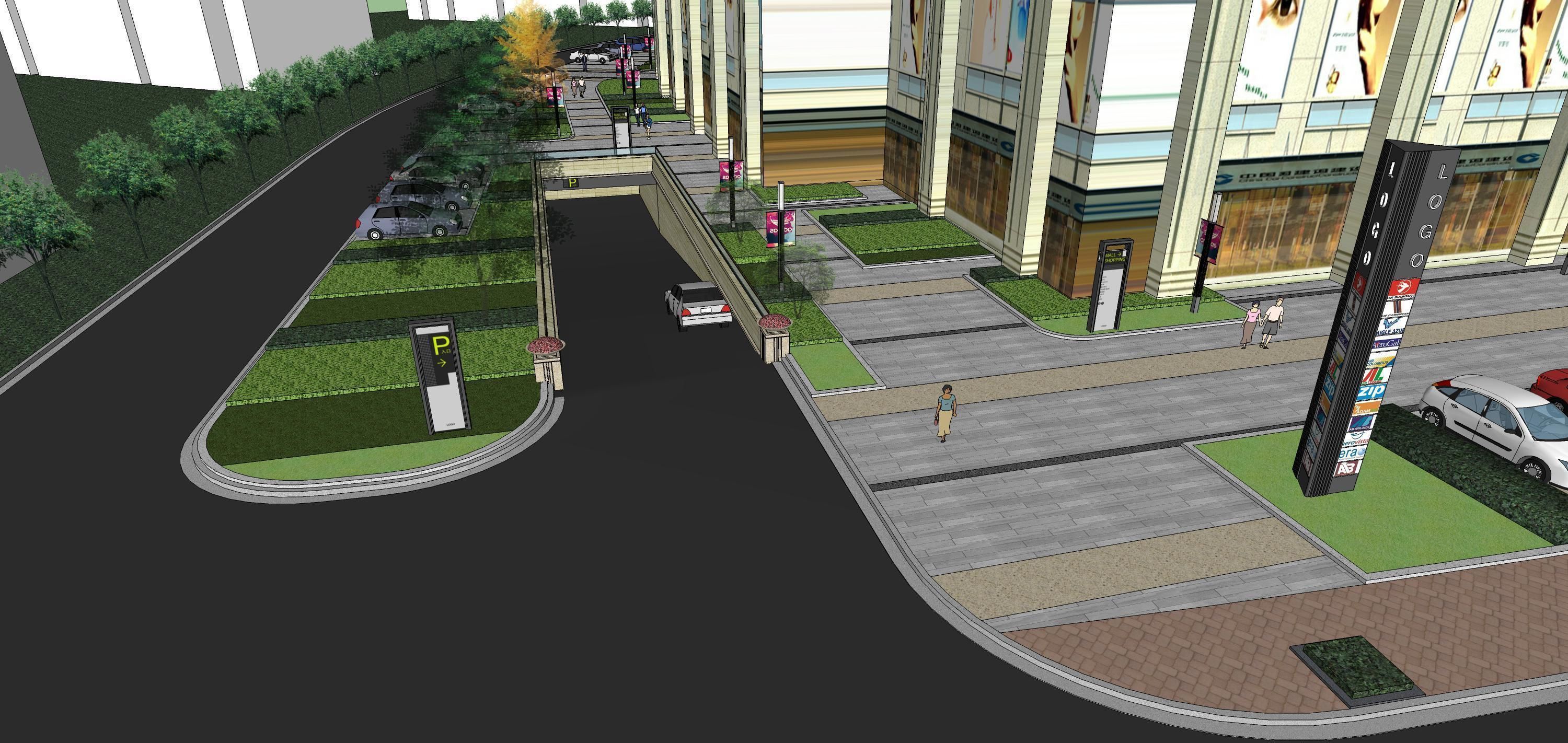 Sketchup Shopping Center 182 3D model_21