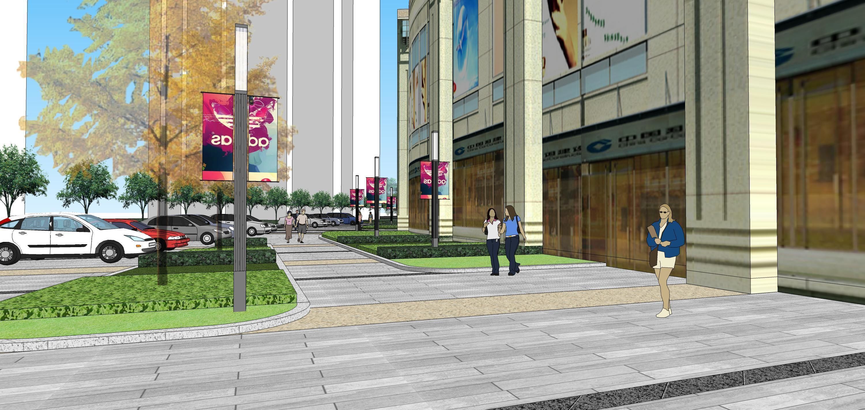 Sketchup Shopping Center 182 3D model_9
