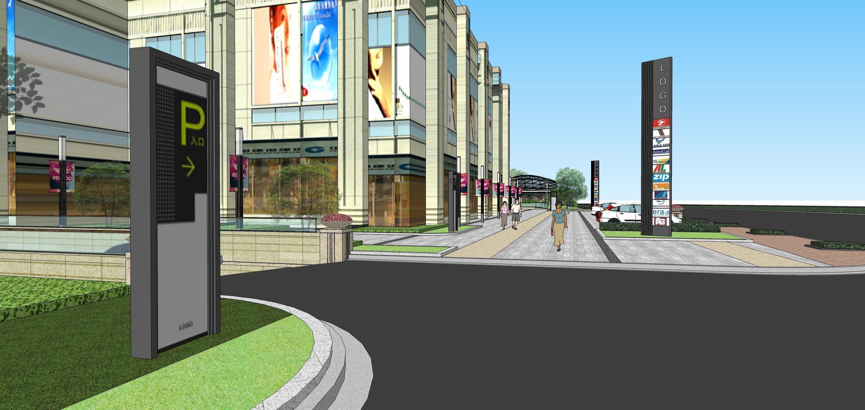 Sketchup Shopping Center 182 3D model_10