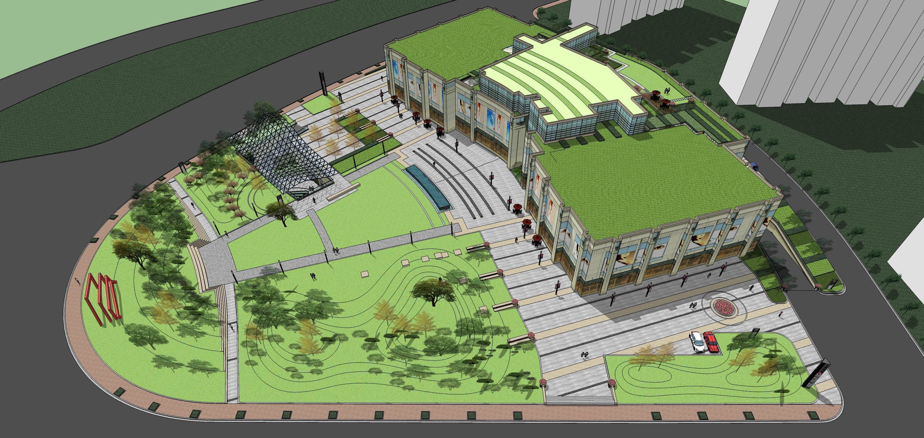 Sketchup Shopping Center 182 3D model_26