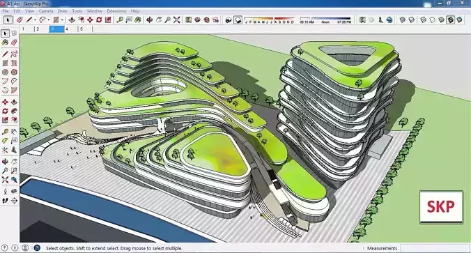 Sketchup Shopping Center A3 3D model