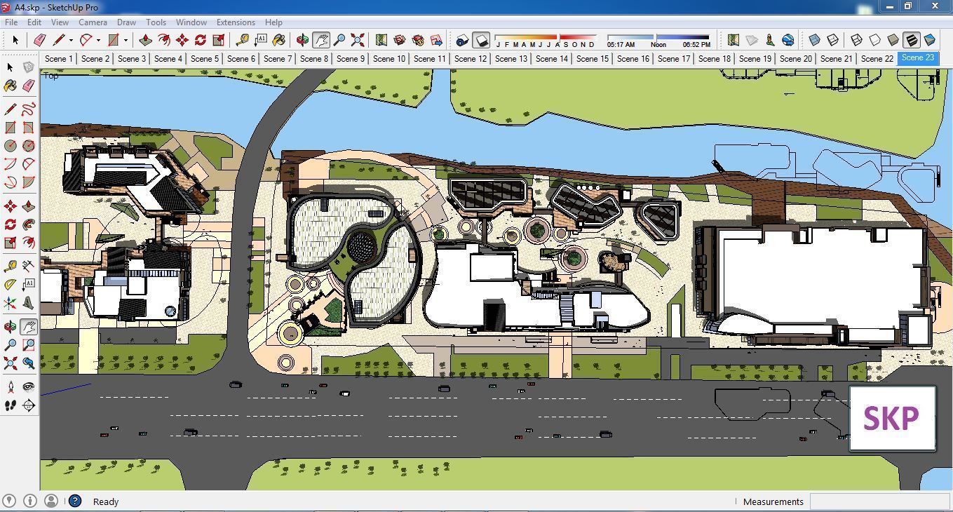 Sketchup Shopping Center A4 3D model_3