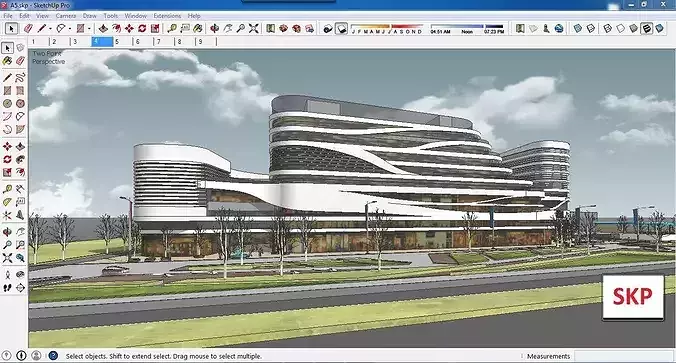 Sketchup Shopping Center A5 3D model