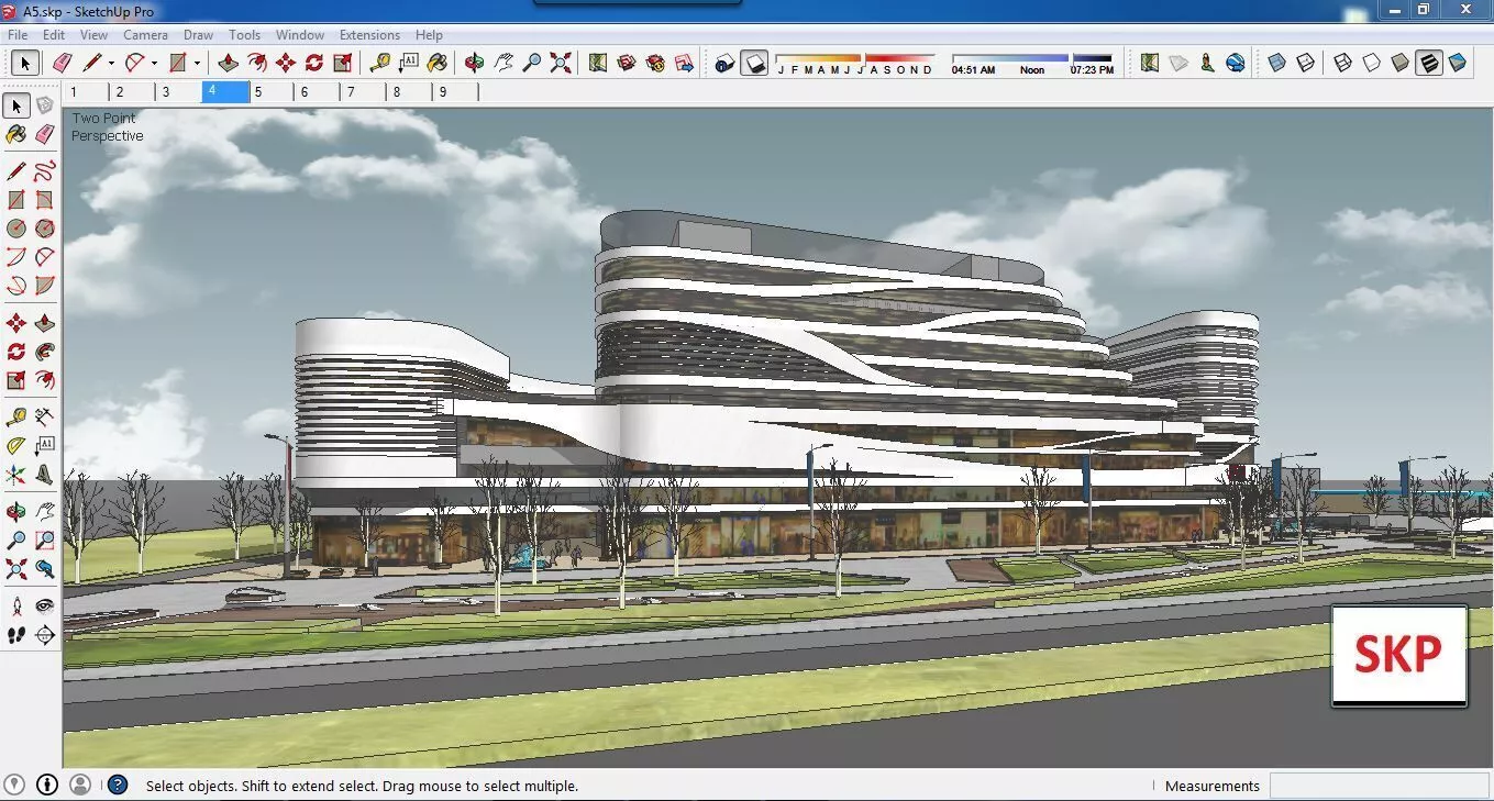 Sketchup Shopping Center A5 3D model