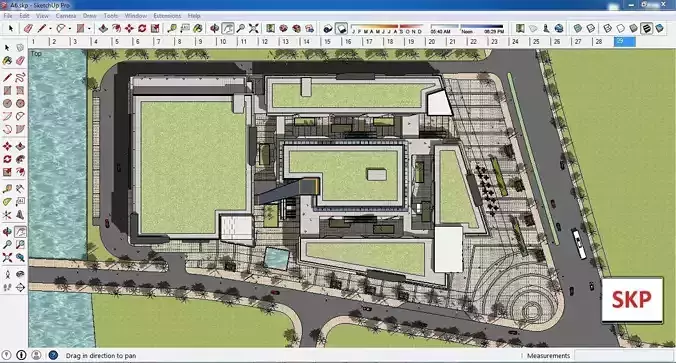 Sketchup Shopping Center A6 3D model