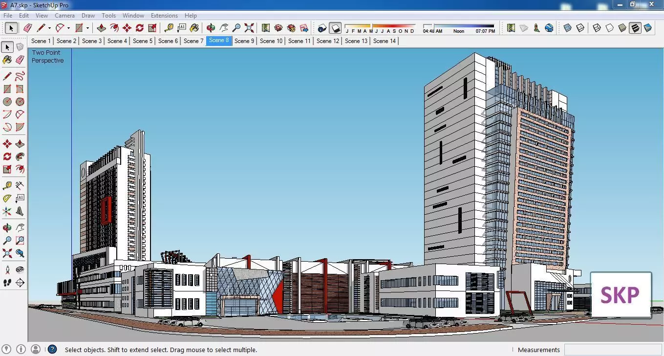 Sketchup Shopping Center A7 3D model_0