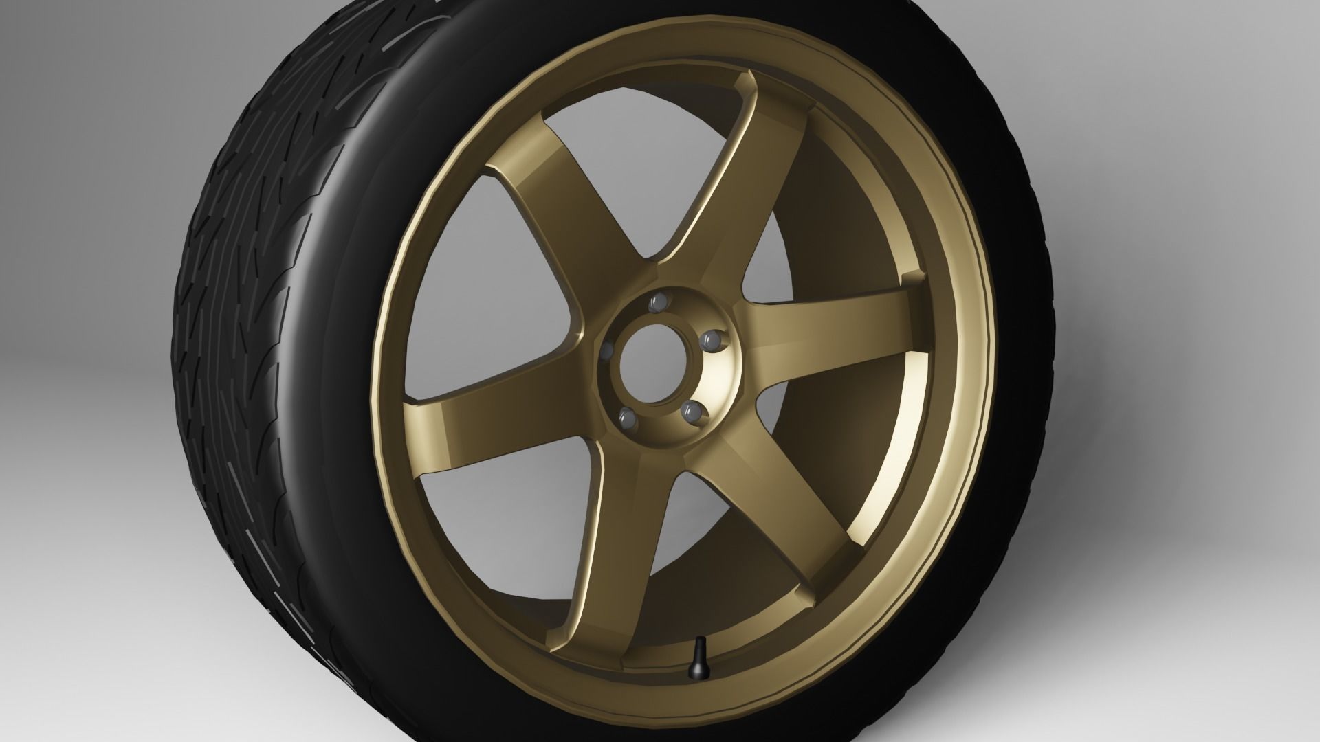 Volk Racing TE37 3D model_1