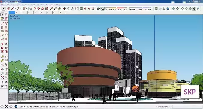 Sketchup Shopping Center A9 3D model