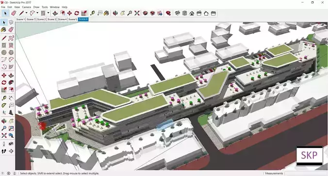 Sketchup Shopping Center C8 3D model