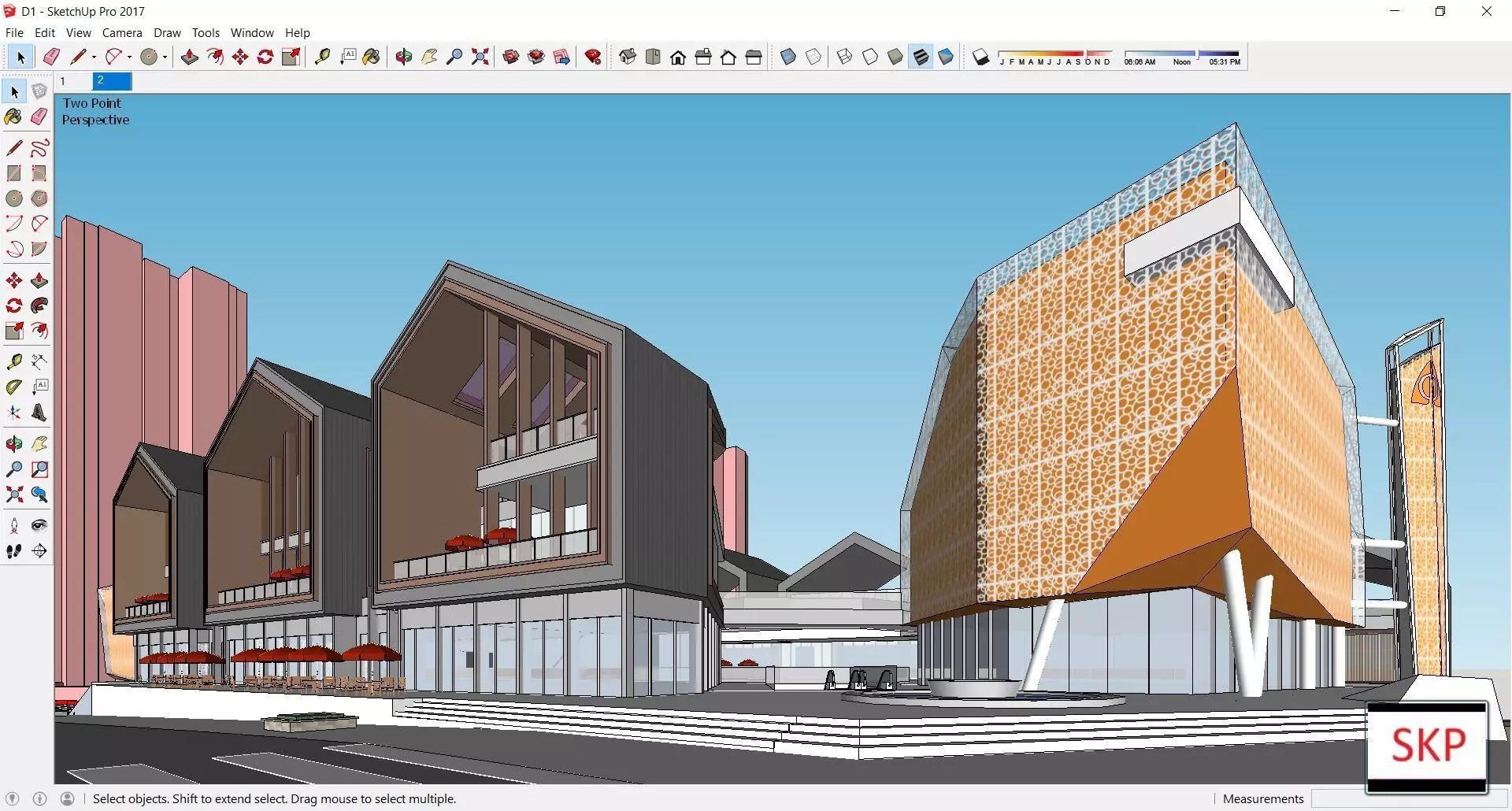 Sketchup Shopping Center D1 3D model_0