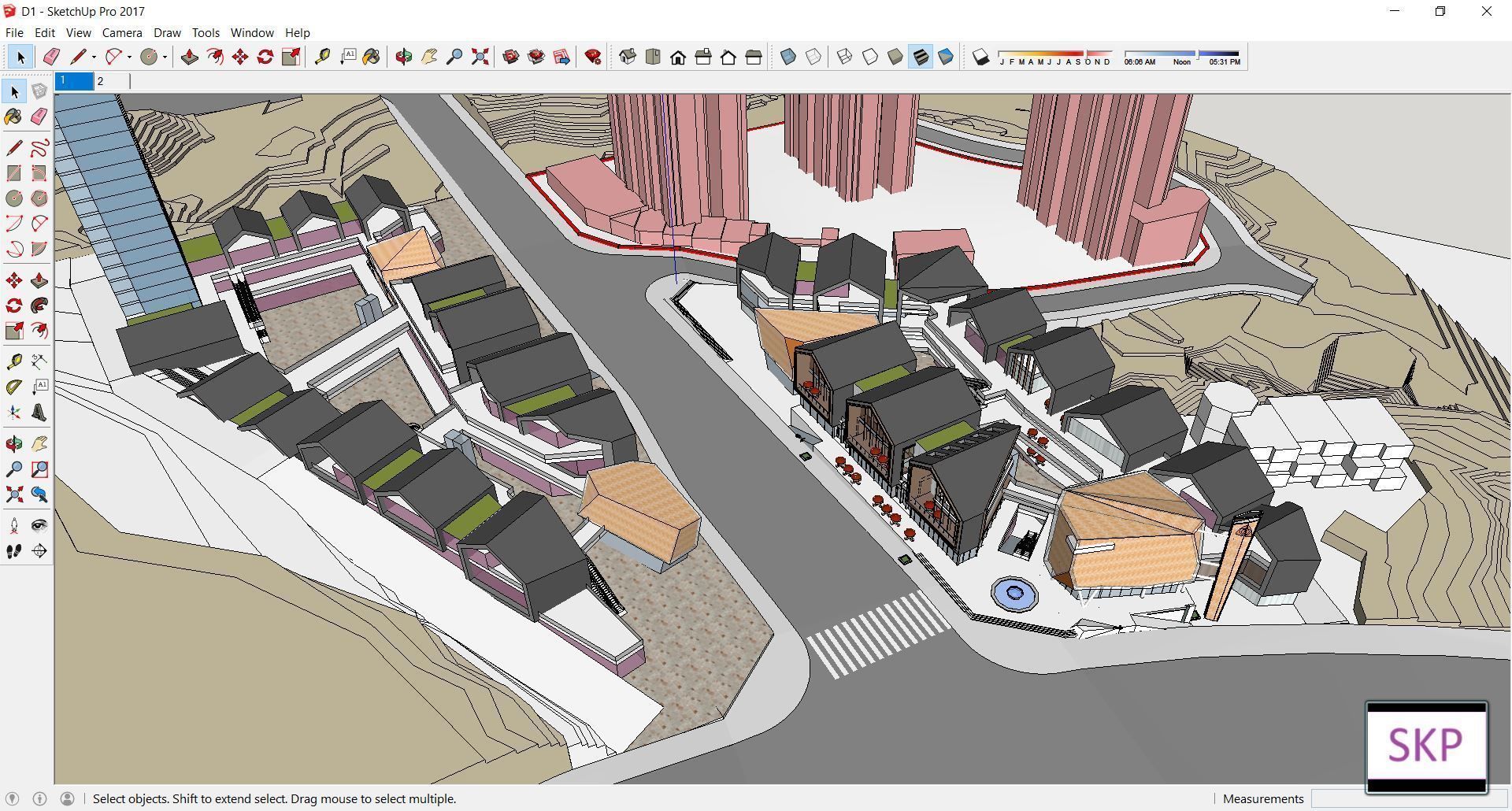 Sketchup Shopping Center D1 3D model_1