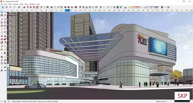 Sketchup Shopping Center D3