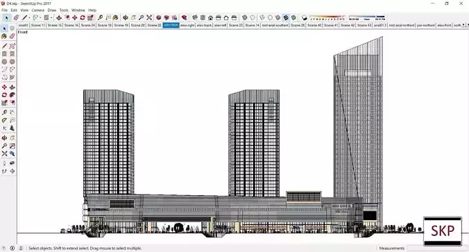 Sketchup Shopping Center D4 3D model