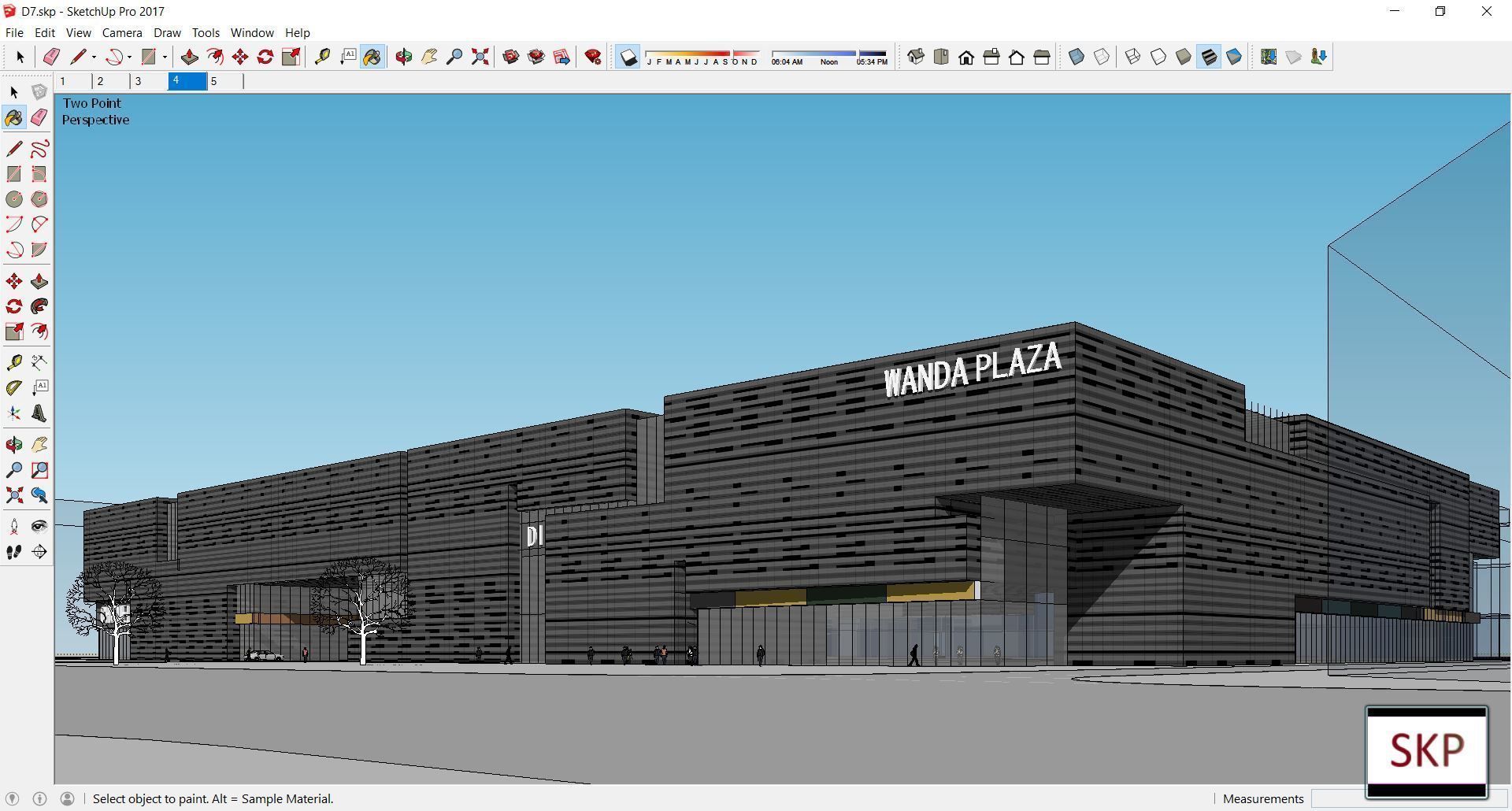 Sketchup Shopping Center D7 3D model_1