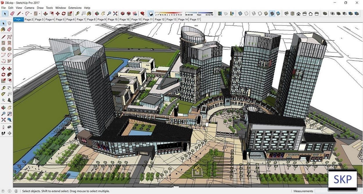 Sketchup Shopping Center D8 3D model_1