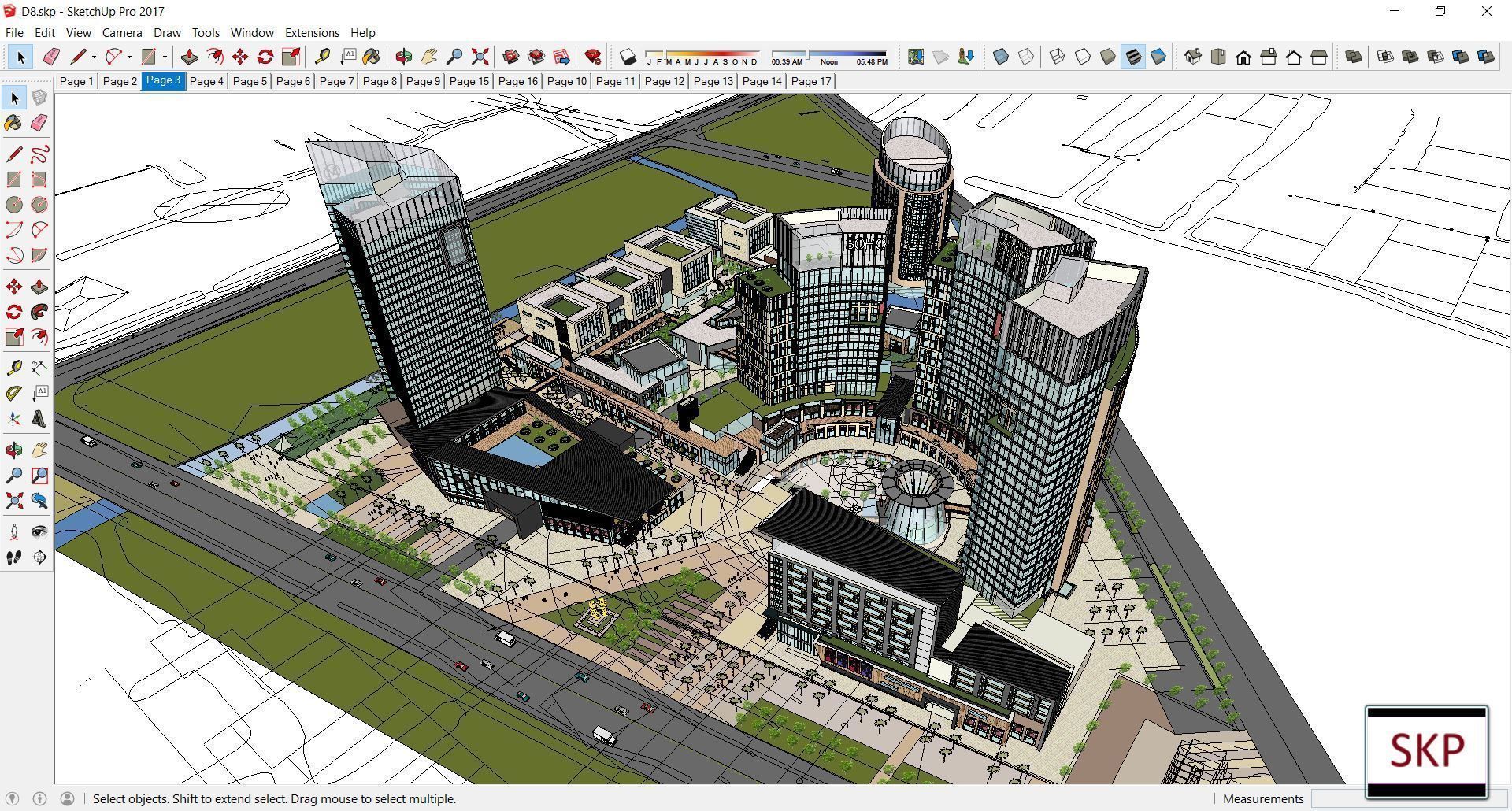 Sketchup Shopping Center D8 3D model_4