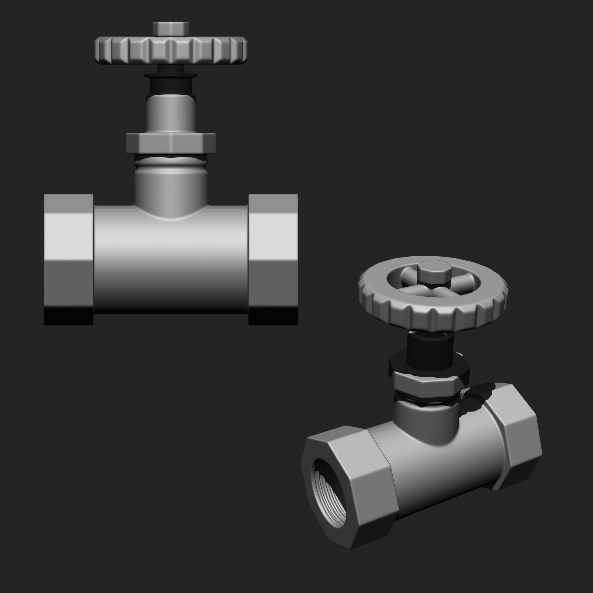 Plumbing Parts IMM Brush Pack 10 in One Vol 4 3D model_4