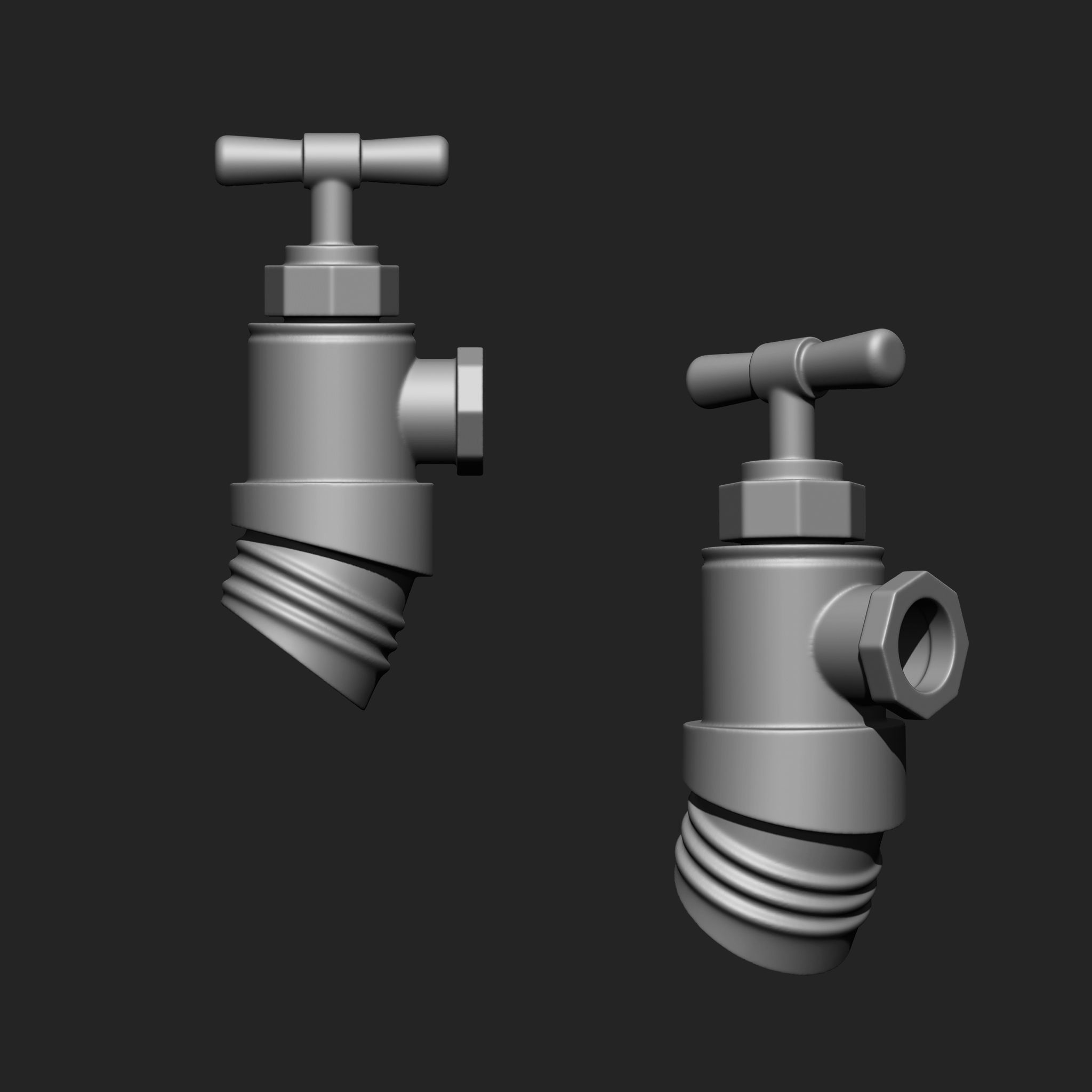 Plumbing Parts IMM Brush Pack 10 in One Vol 4 3D model_6