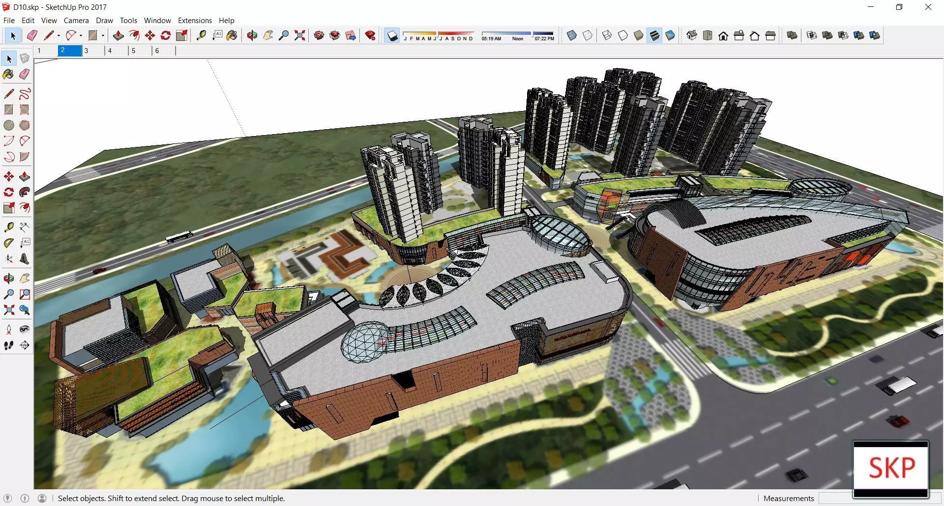 Sketchup Shopping Center D10 3D model
