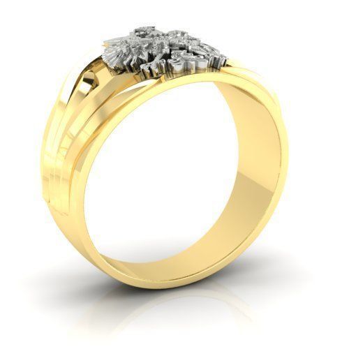 mens signet  ring with coat of arms of poland 3D print model_3