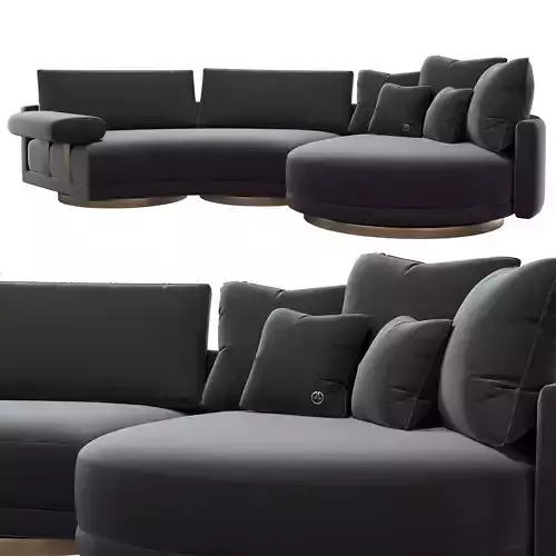 luxence jet sectional sofa 3D model