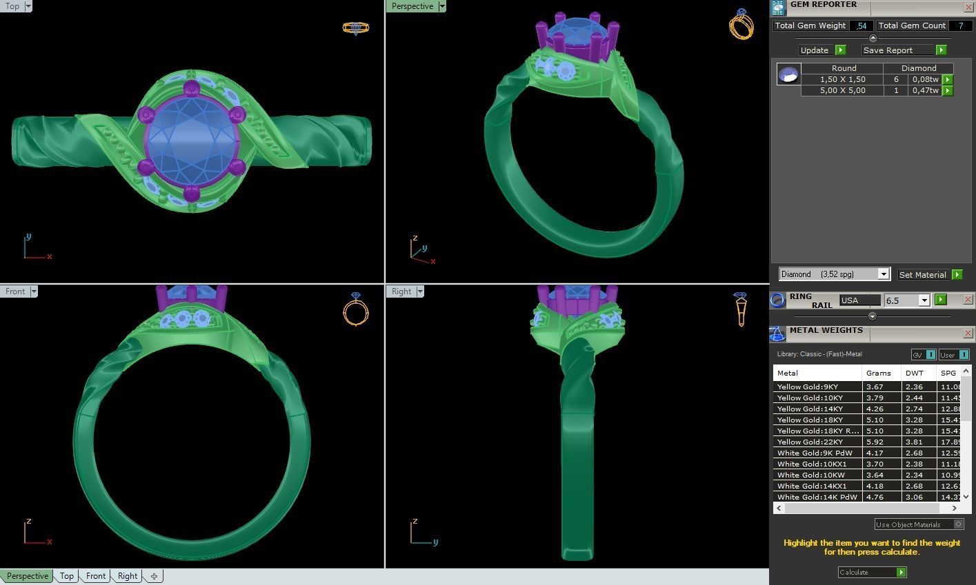 ring 10013 3D print model_5