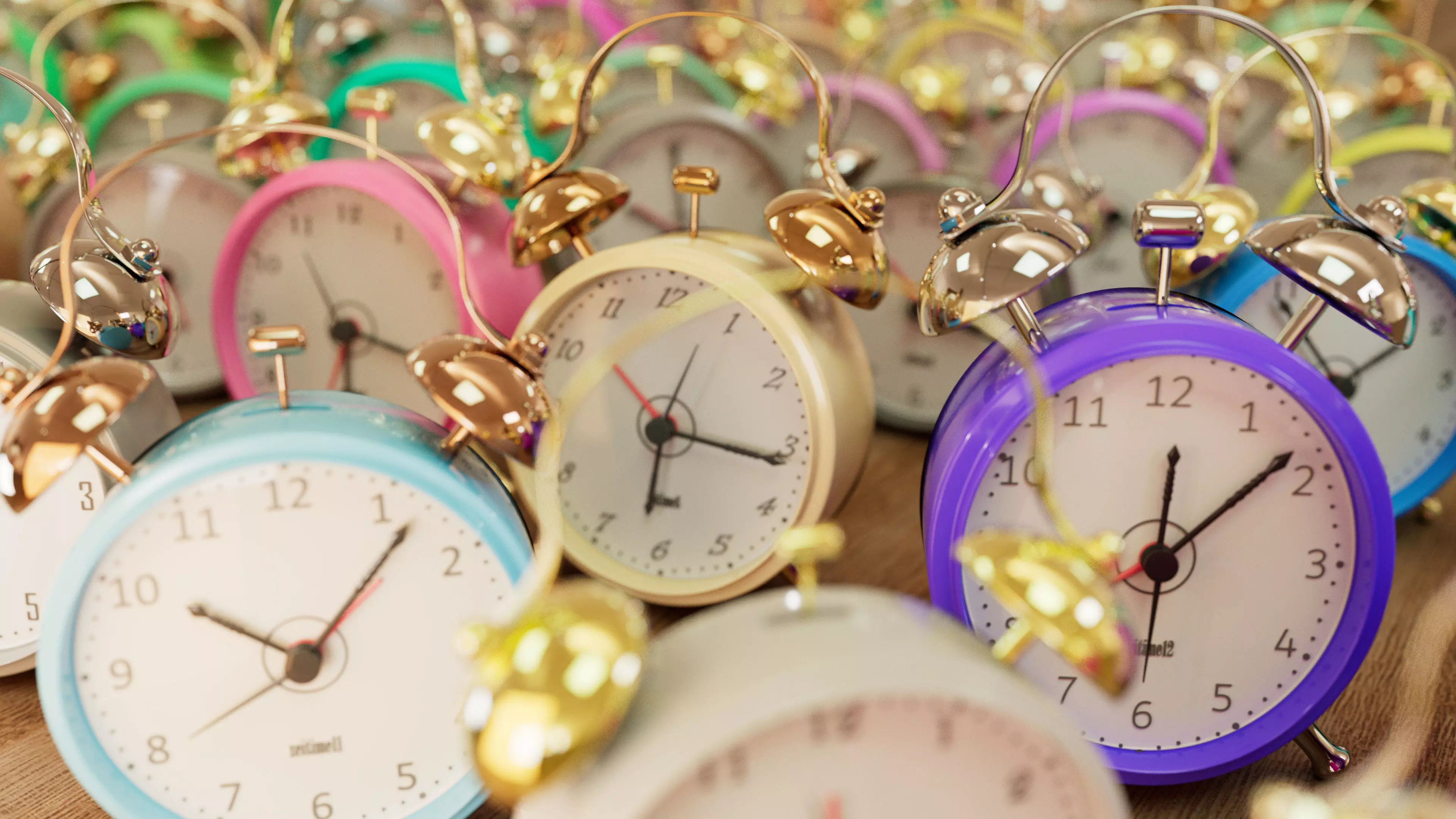 AlarmClock 01 Low-poly 3D model_0