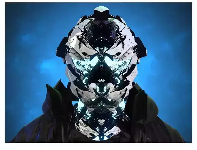 Sci-Fi Helmet Space Astronaut Character Robot 29