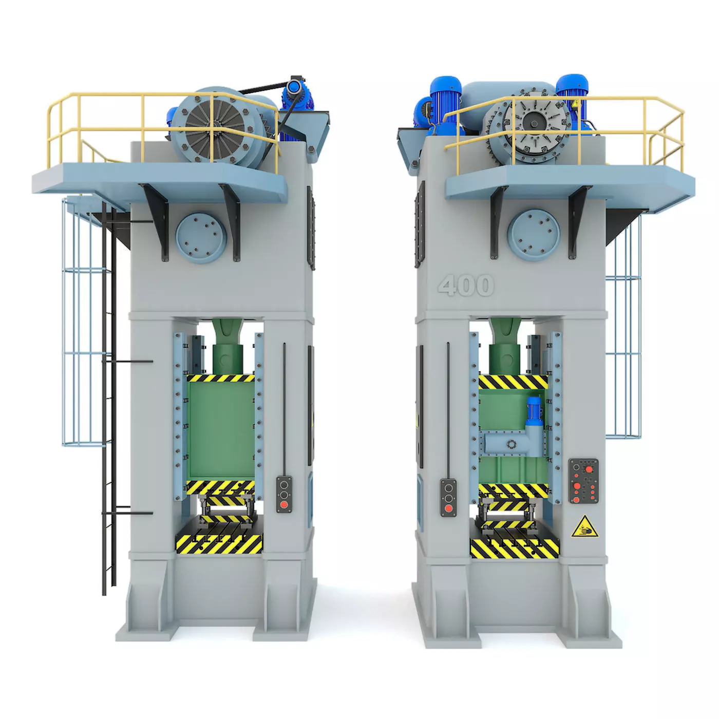 Industrial mechanical press-stamping machine tool KB9536 3D model