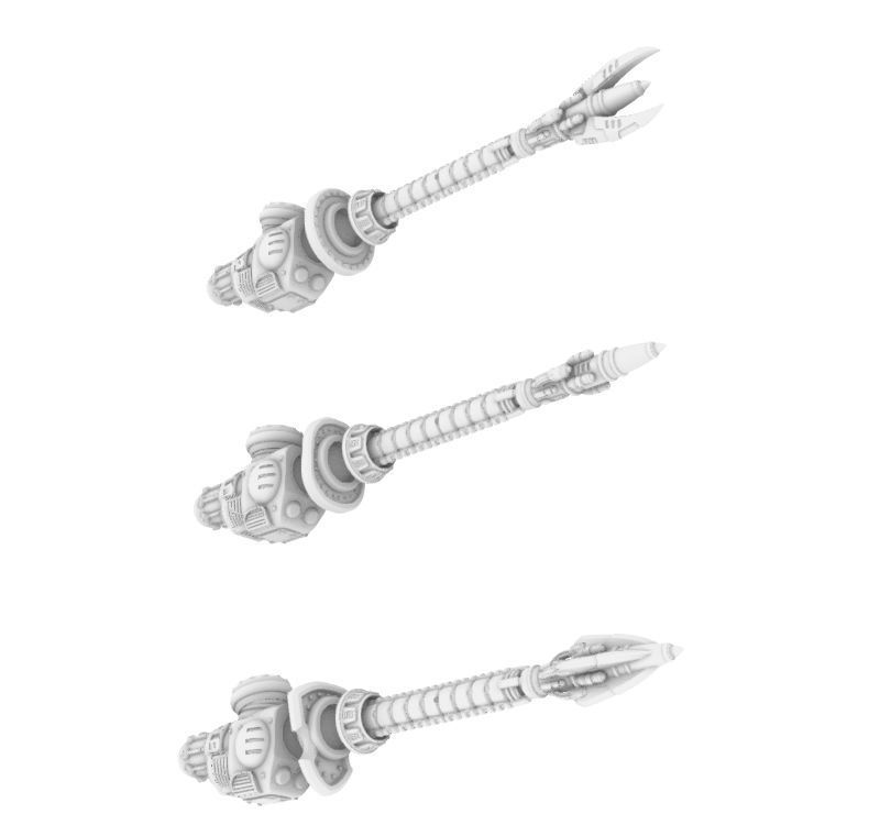 Suturus Pattern Saws And Claws Combo Pack For Mechs And Knights 3D print model_11