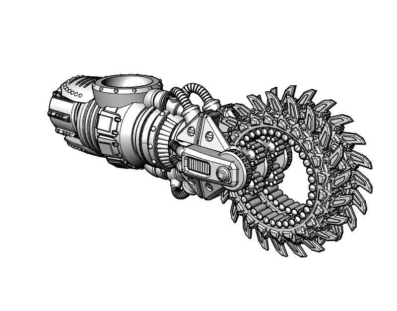 Suturus Pattern Saws And Claws Combo Pack For Mechs And Knights 3D print model_25