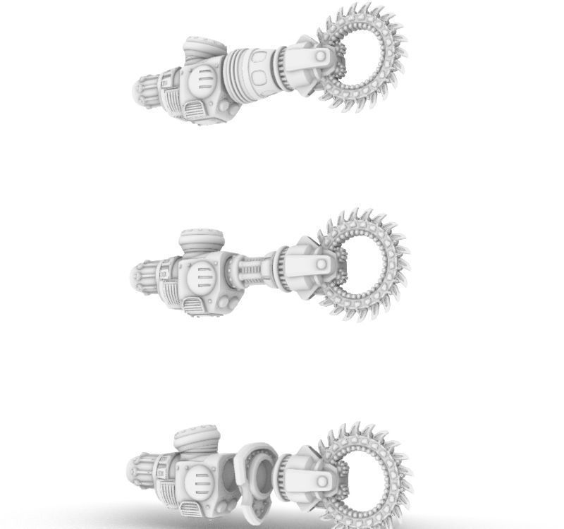 Suturus Pattern Saws And Claws Combo Pack For Mechs And Knights 3D print model_18