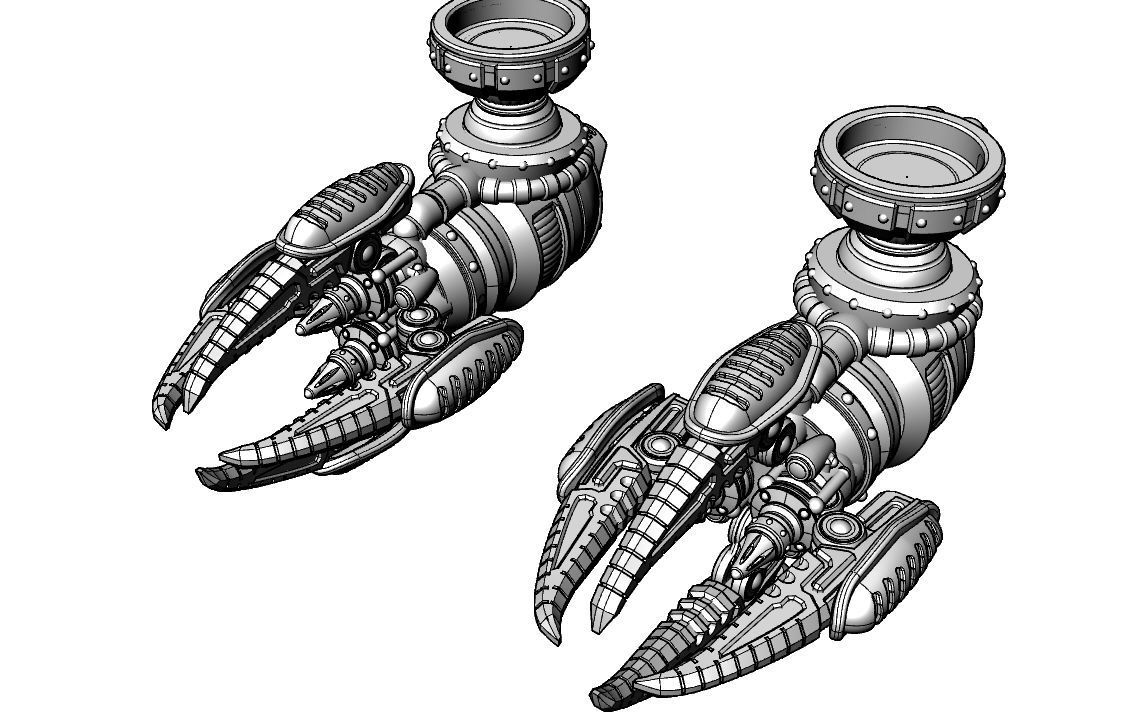 Suturus Pattern Saws And Claws Combo Pack For Mechs And Knights 3D print model_8