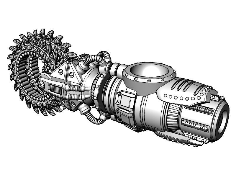 Suturus Pattern Saws And Claws Combo Pack For Mechs And Knights 3D print model_28