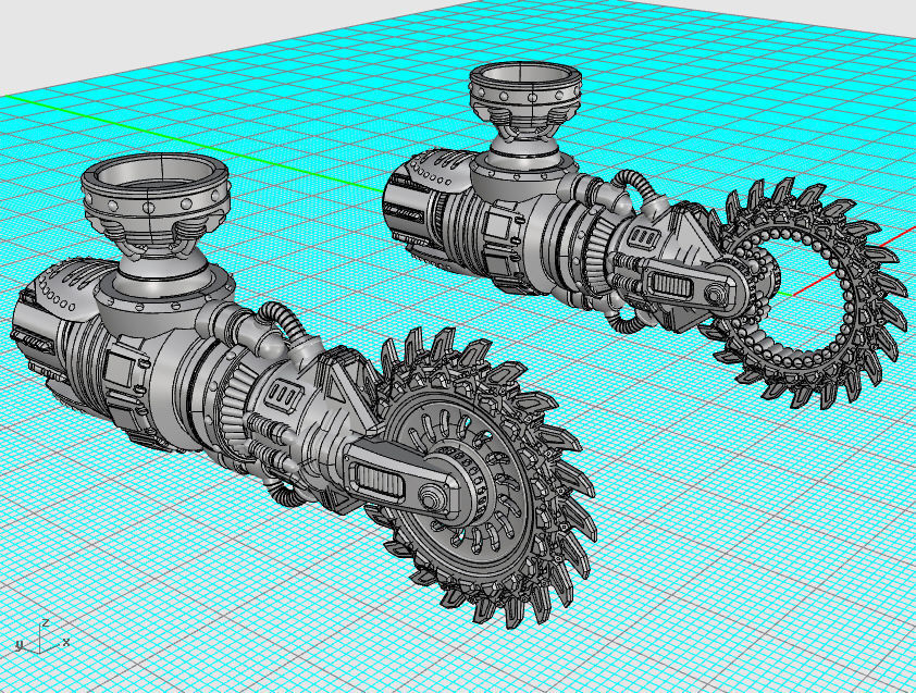 Suturus Pattern Saws And Claws Combo Pack For Mechs And Knights 3D print model_19