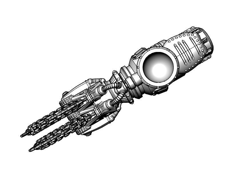 Suturus Pattern Saws And Claws Combo Pack For Mechs And Knights 3D print model_26