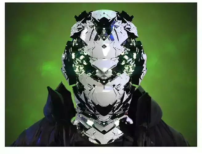 Sci-Fi Helmet Space Astronaut Character Robot 28