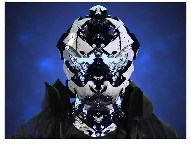 Sci-Fi Helmet Space Astronaut Character Robot 27