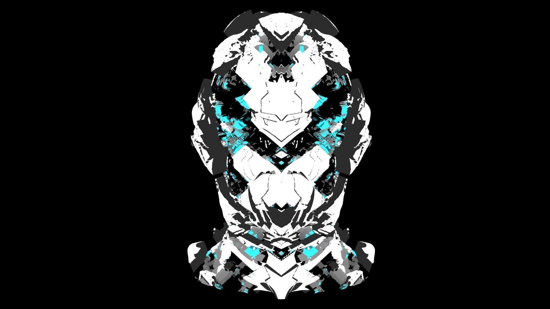 Sci-Fi Helmet Space Astronaut Character Robot 26 3D model_4