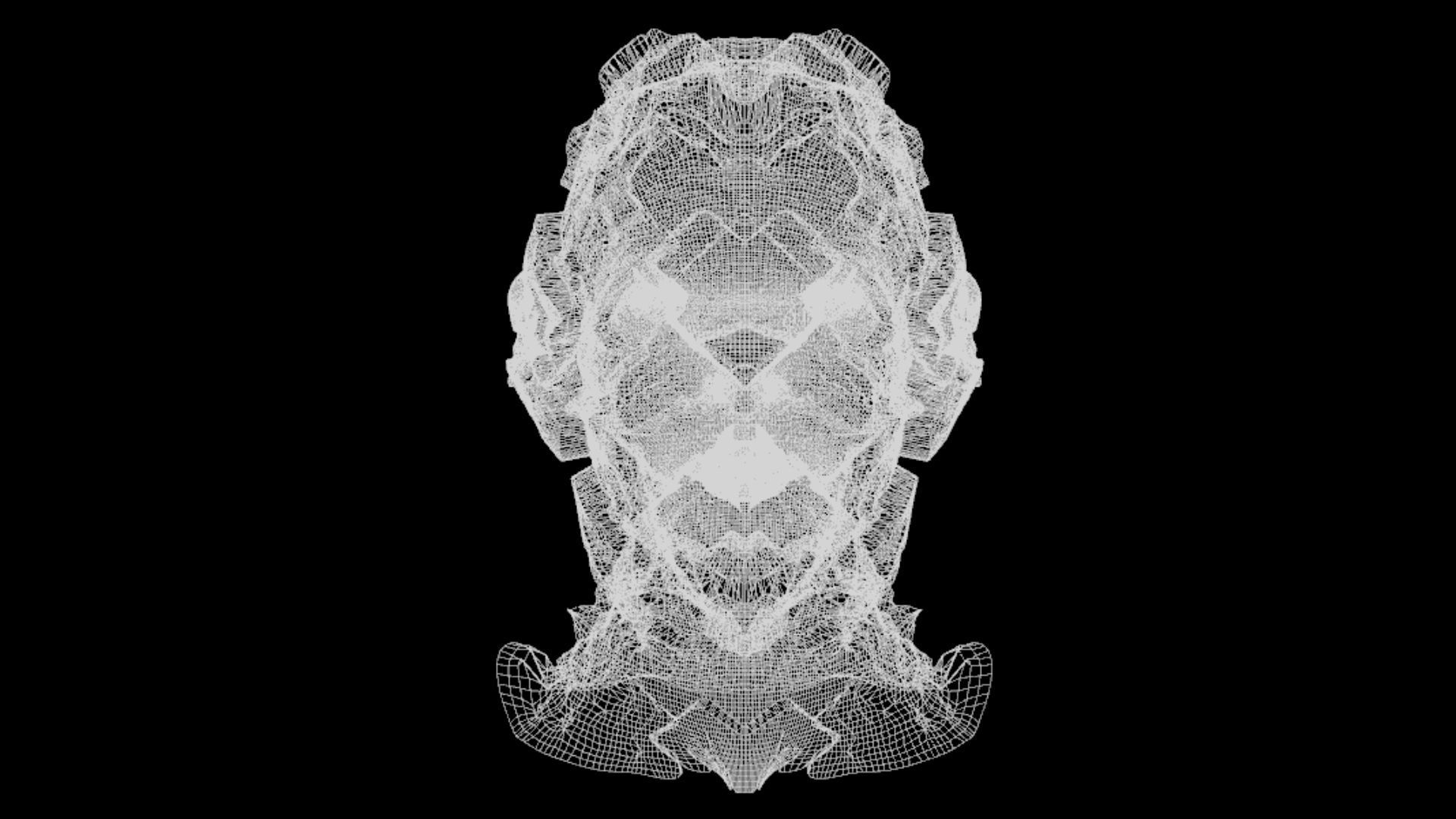 Sci-Fi Helmet Space Astronaut Character Robot 26 3D model_7