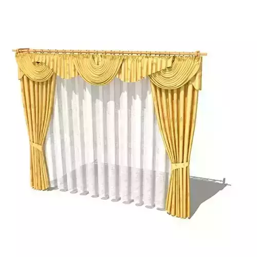 Curtain With Valance And Sheer
