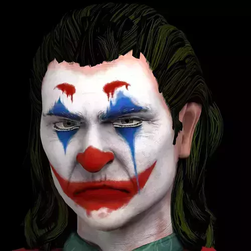 Joker with makeup