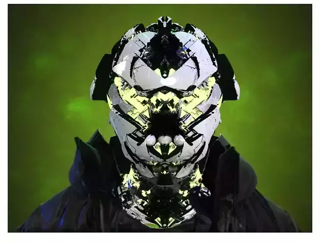 Sci-Fi Helmet Space Astronaut Character Robot 22