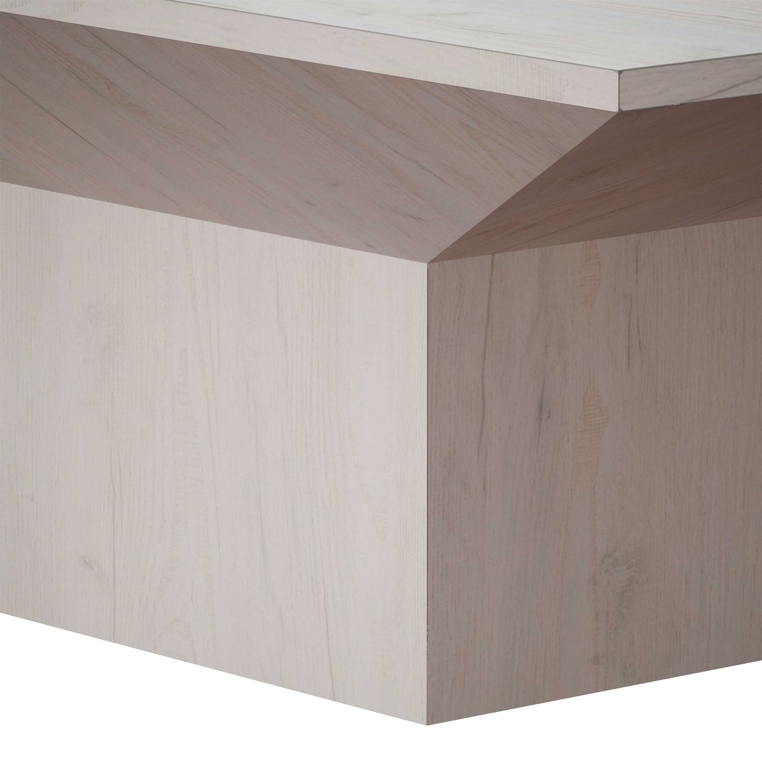 Icon Rectangular Pine Wood Coffee Table 3D model_8