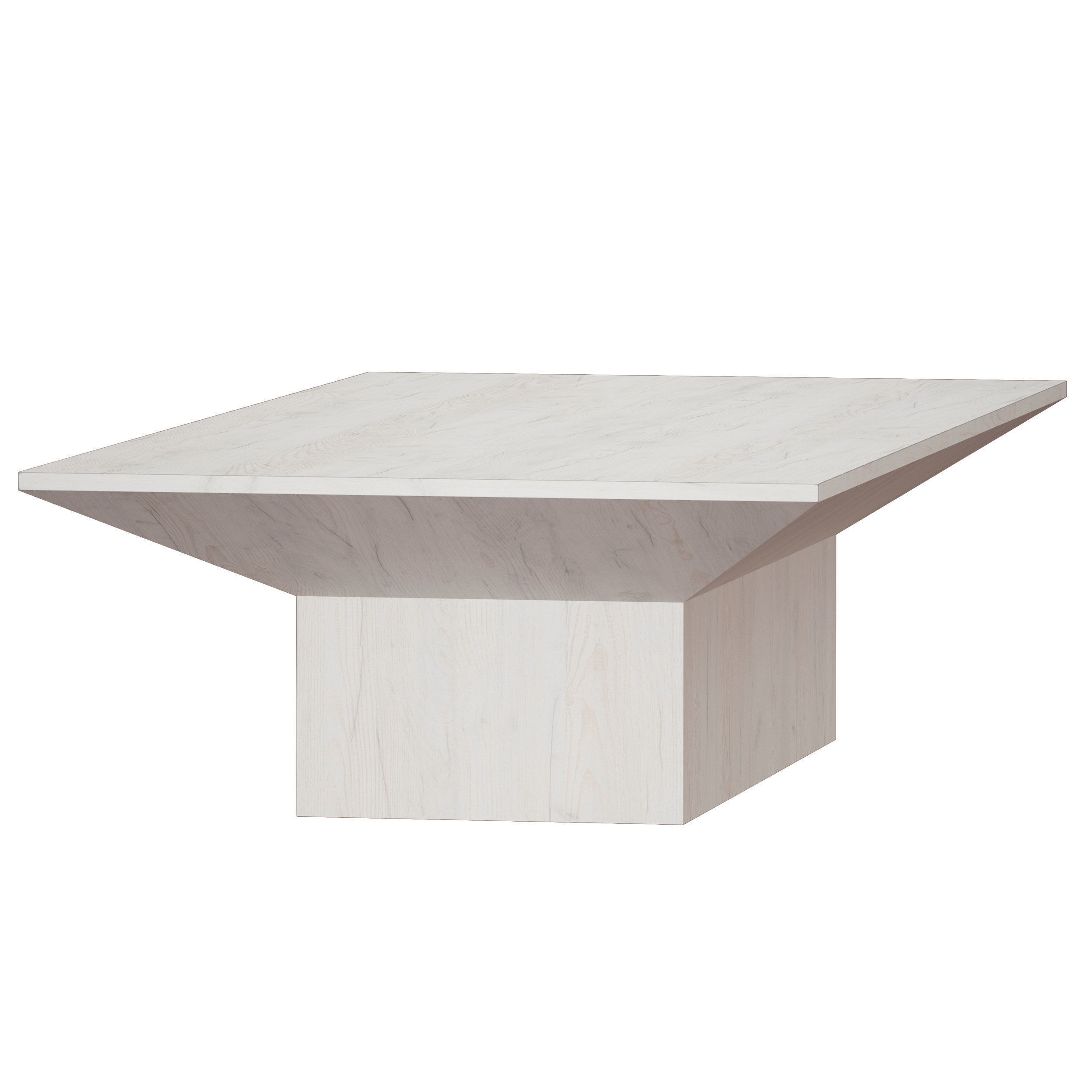 Icon Rectangular Pine Wood Coffee Table 3D model_5