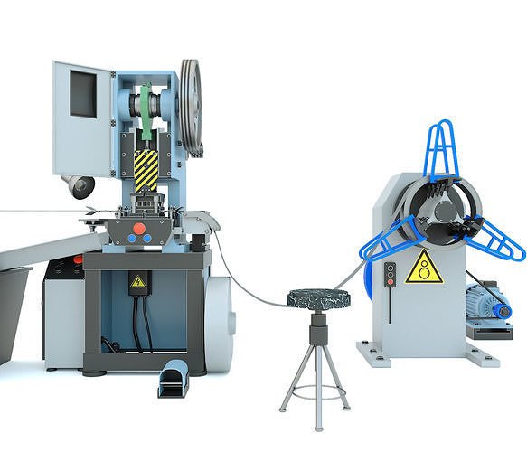 Machine tool mechanical press stamping line K2118B 3D model