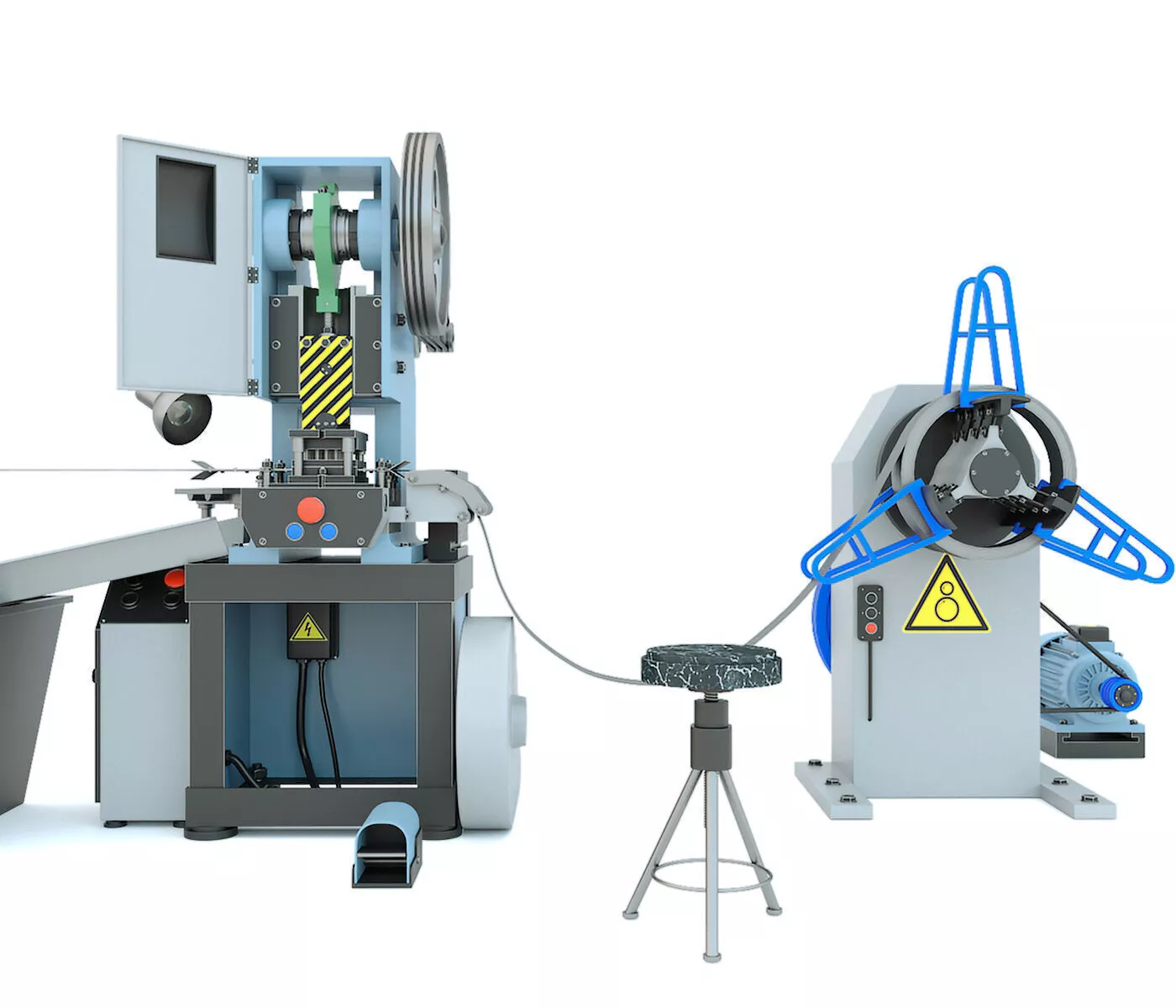 Machine tool mechanical press stamping line K2118B 3D model
