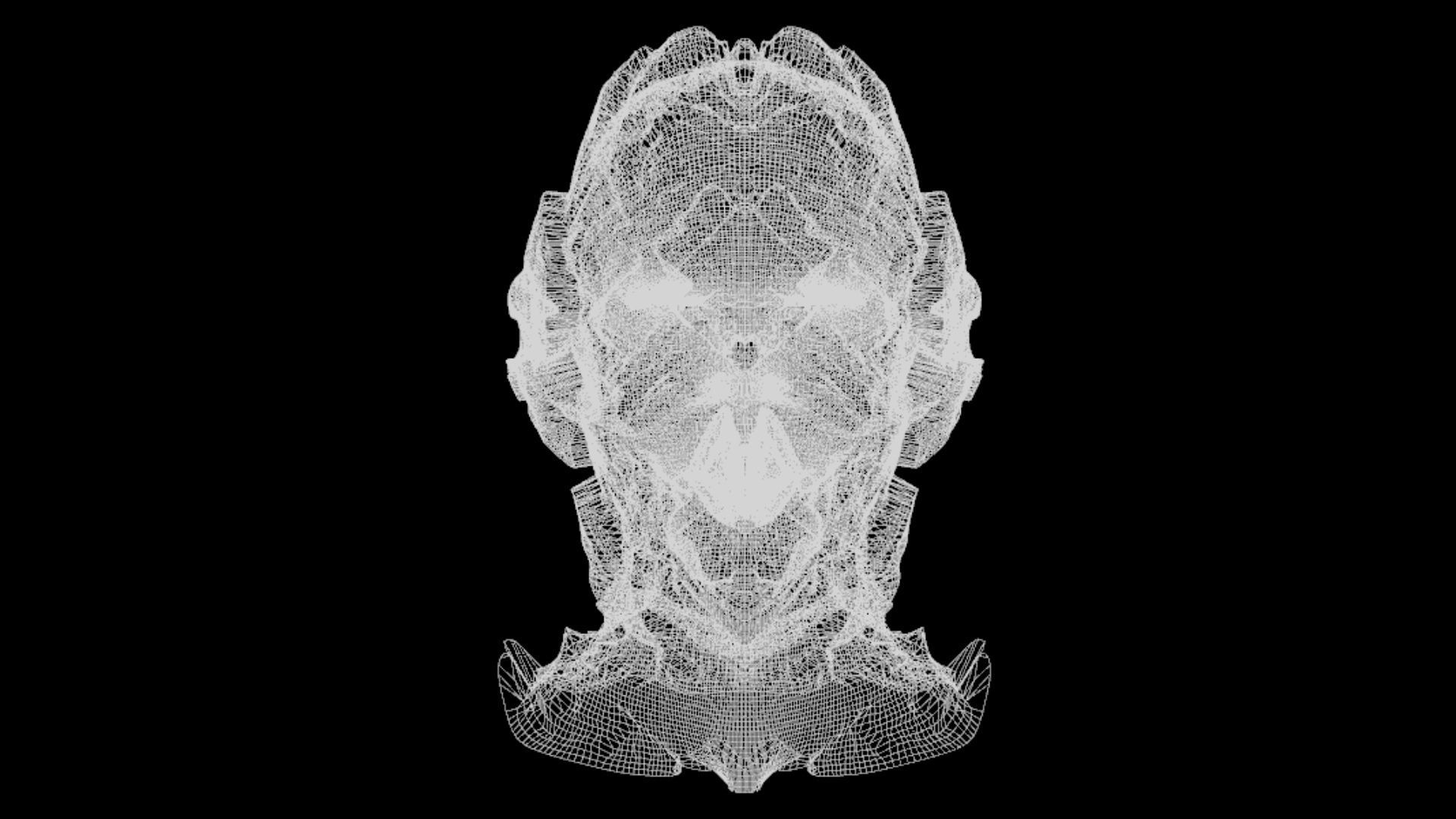 Sci-Fi Helmet Space Astronaut Character Robot 20 3D model_7